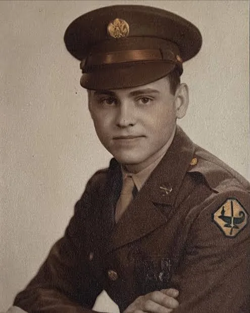 Bud Gahs during his service with the 42nd Infantry Division.