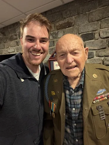 Bud Gahs with historian Jiri Kluc.