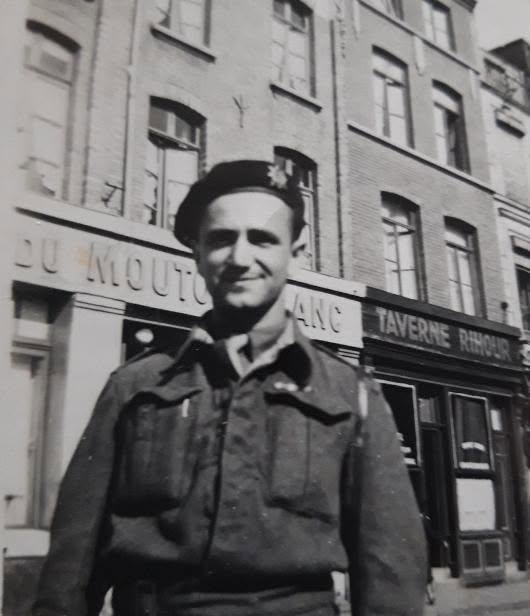 Ervín Hoida in military uniform.