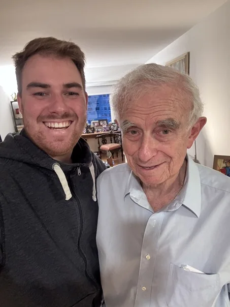Fred Schoenfeld with historian Jiri Kluc.
