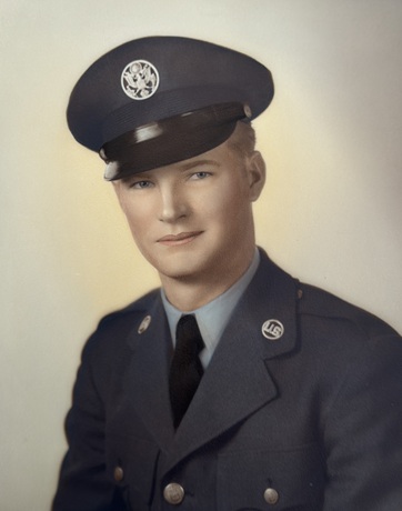 James Piburn in United States Air Force uniform.