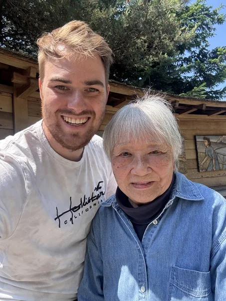 Lilly Kitamoto Kodama with historian Jiri Kluc.