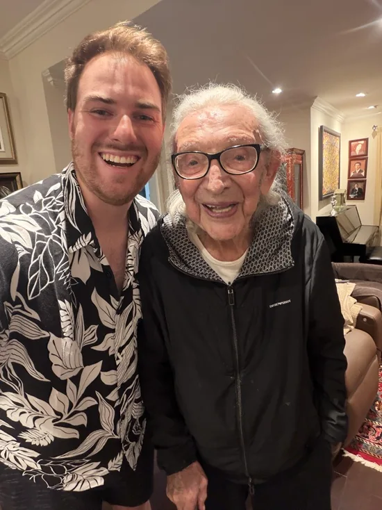 Max Smart with historian Jiri Kluc.