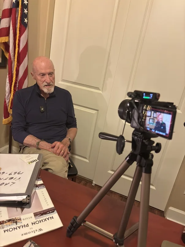 Recording Michael Burton’s testimony.