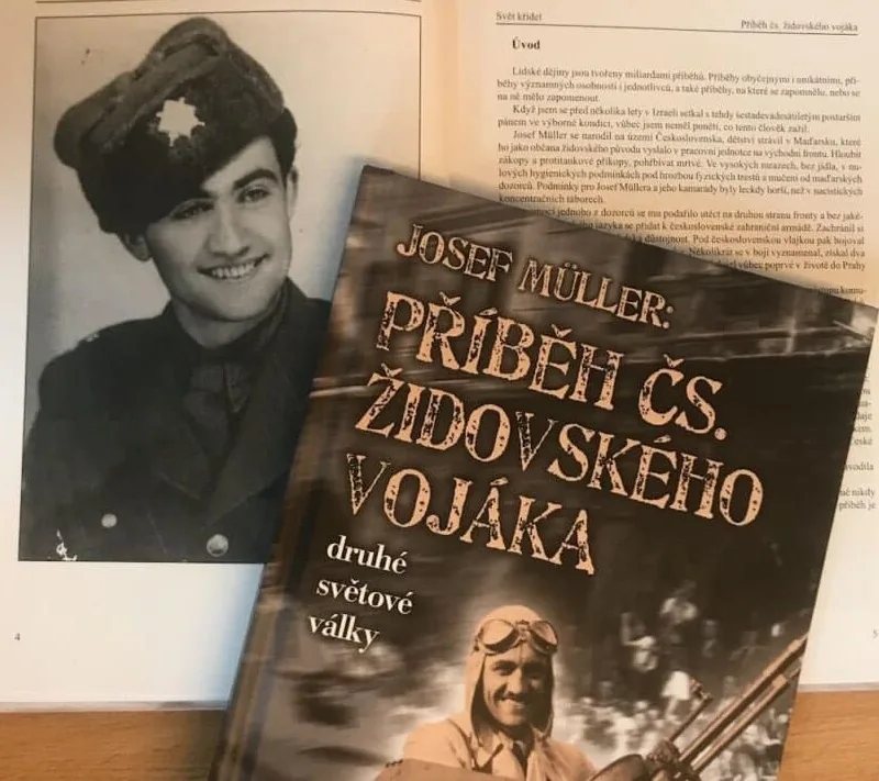 The cover of one of my books, recounting the incredible story of Josef Muller, is titled ‘The Story of a Czechoslovak Jewish Soldier.’ This book is soon to be translated into English.