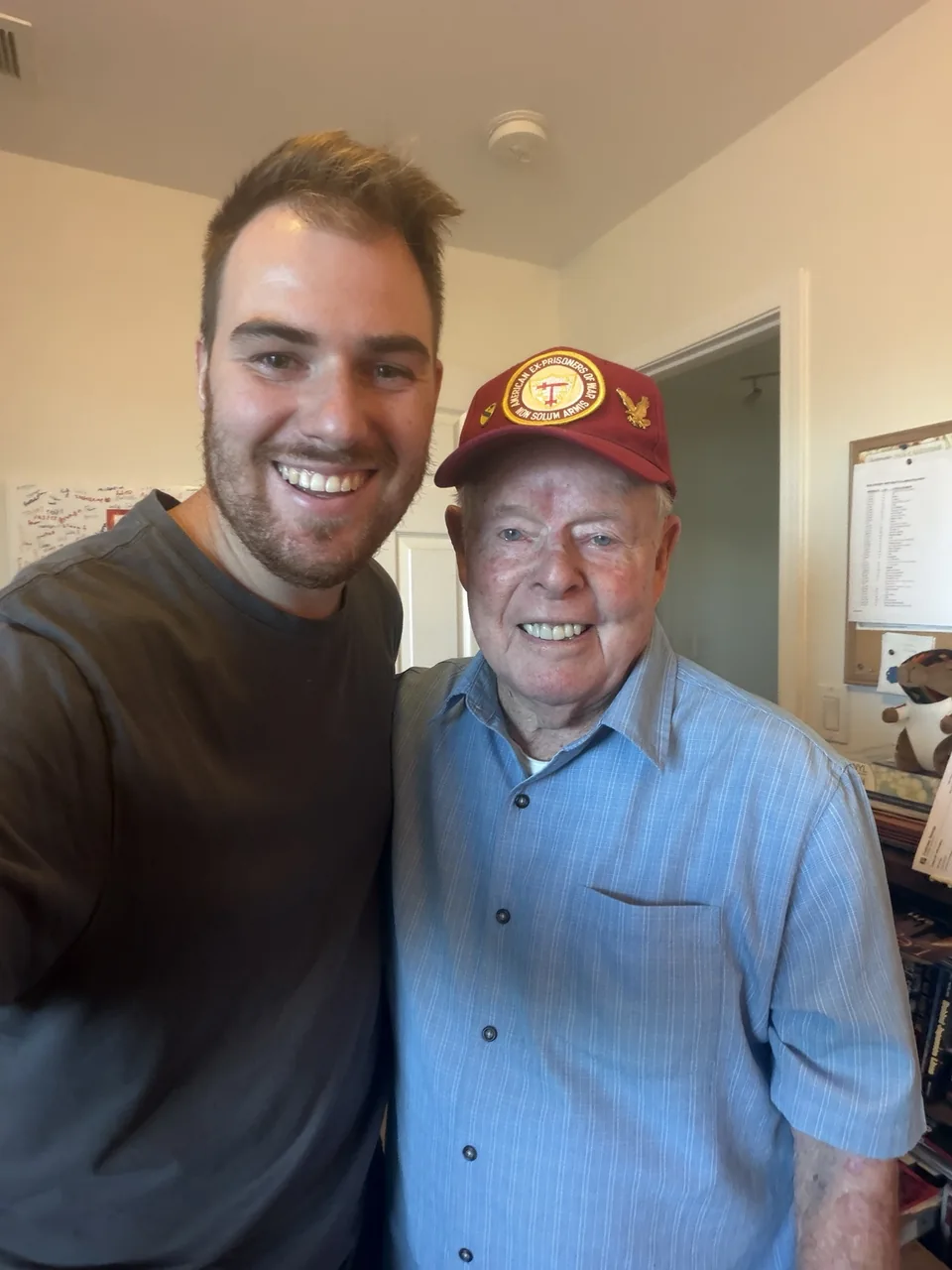 Tom Crosby with historian Jiri Kluc.
