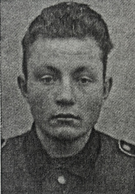 Uldis Maksiņš in military uniform.